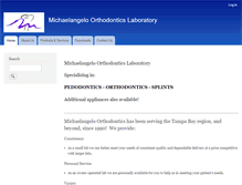 Tablet Screenshot of michaelangelo-ortholab.com